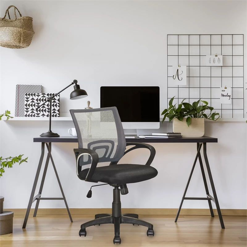 Best Pirce ⌛ Scranton & Co Mesh Fabric Back Swivel Office Chair In Dark Gray 🌟 7 Best Pirce ⌛ Scranton & Co Mesh Fabric Back Swivel Office Chair In Dark Gray 🌟 - Image 5