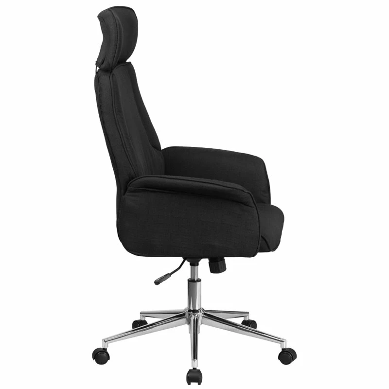 Cheap ๐ Scranton & Co Contemporary Fabric Swivel Office Chair In Black โค๏ธ 4 Cheap ๐ Scranton & Co Contemporary Fabric Swivel Office Chair In Black โค๏ธ - Image 2