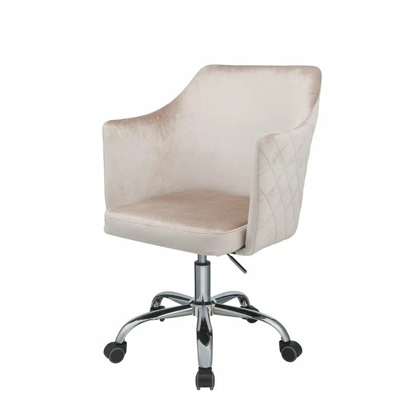 Hot Sale ๐ Scranton & Co Contemporary Office Chair In Champagne Velvet ๐ 3 Hot Sale ๐ Scranton & Co Contemporary Office Chair In Champagne Velvet ๐