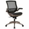 Outlet 🤩 Scranton & Co Contemporary Mid Back Swivel Office Chair In Black 👍 -Deals Writing Desks Store 2437057 L