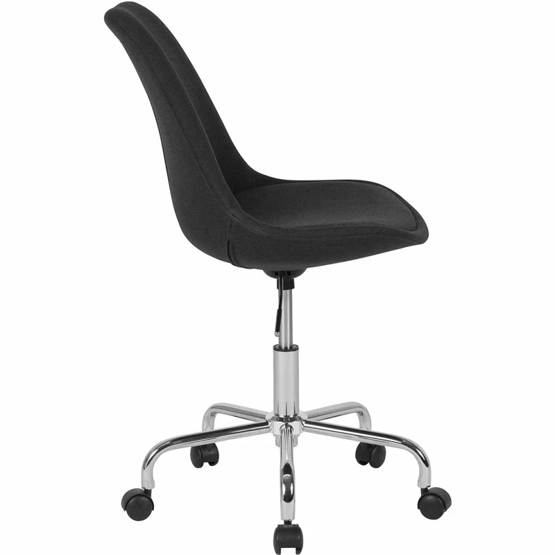 Outlet ๐ Scranton & Co Contemporary Mid Back Swivel Office Chair In Black ๐งจ 4 Outlet ๐ Scranton & Co Contemporary Mid Back Swivel Office Chair In Black ๐งจ - Image 2