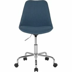 Cheap โค๏ธ Scranton & Co Contemporary Mid Back Swivel Office Chair In Blue ๐ 9 Cheap โค๏ธ Scranton & Co Contemporary Mid Back Swivel Office Chair In Blue ๐ -Deals Writing Desks Store 2437077 3 L