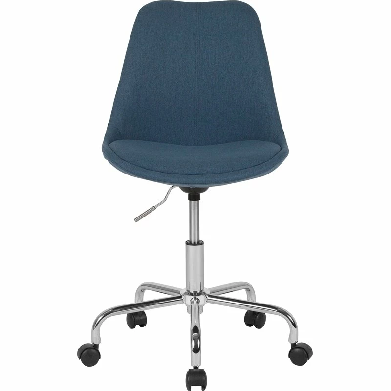 Cheap โค๏ธ Scranton & Co Contemporary Mid Back Swivel Office Chair In Blue ๐ 6 Cheap โค๏ธ Scranton & Co Contemporary Mid Back Swivel Office Chair In Blue ๐ - Image 4