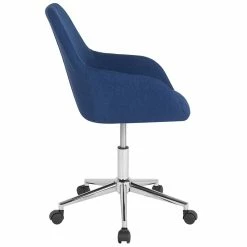 Cheap 🧨 Scranton & Co Cortana Home Mid Back Swivel Office Chair In Blue 😍 -Deals Writing Desks Store 2437089 2 L