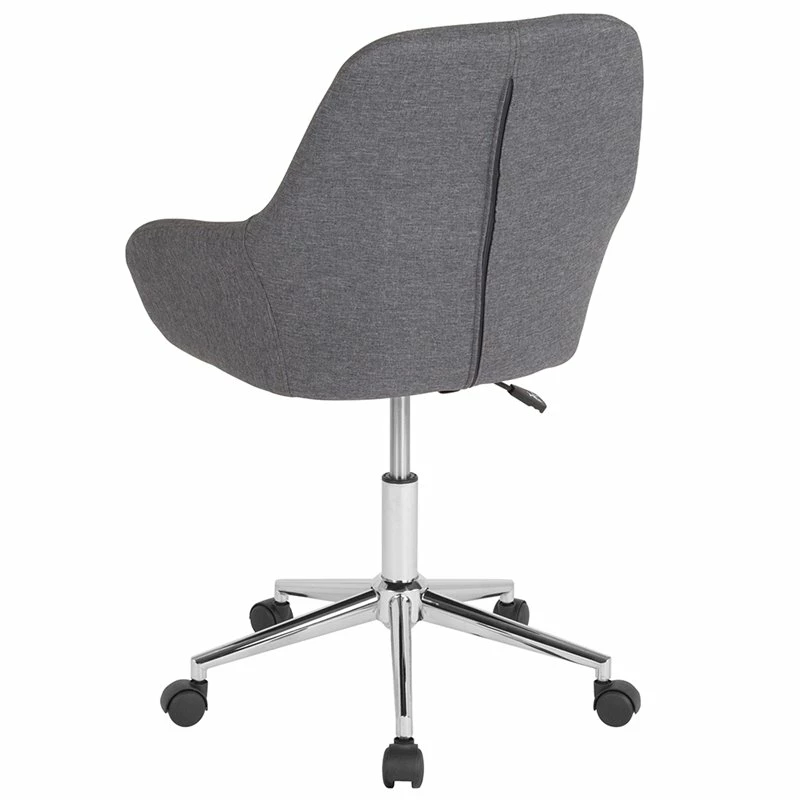 Cheap ๐ Scranton & Co Cortana Home Mid Back Swivel Office Chair In Gray ๐ 6 Cheap ๐ Scranton & Co Cortana Home Mid Back Swivel Office Chair In Gray ๐ - Image 4