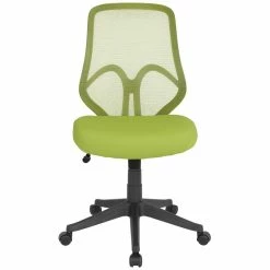 Cheapest 🧨 Scranton & Co Modern High Back Mesh Swivel Office Chair In Green 🥰 -Deals Writing Desks Store 2437095 1 L