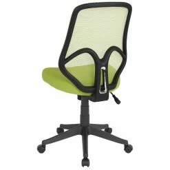 Cheapest 🧨 Scranton & Co Modern High Back Mesh Swivel Office Chair In Green 🥰 -Deals Writing Desks Store 2437095 3 L