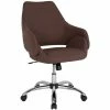 Best Sale 🥰 Scranton & Co Contemporary Mid Back Swivel Office Chair In Brown ✨ 2 Best Sale 🥰 Scranton & Co Contemporary Mid Back Swivel Office Chair In Brown ✨ -Deals Writing Desks Store 2437102 L