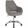 Hot Sale 🌟 Scranton & Co Modern Mid Back Swivel Office Chair In Light Gray ⌛ 2 Hot Sale 🌟 Scranton & Co Modern Mid Back Swivel Office Chair In Light Gray ⌛ -Deals Writing Desks Store 2437103 L