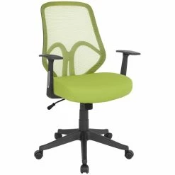 Wholesale 🤩 Scranton & Co Modern High Back Mesh Swivel Office Chair In Green 😍