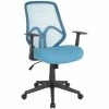 Best Pirce ✔️ Scranton & Co Modern High Back Mesh Swivel Office Chair In Blue 🎁 -Deals Writing Desks Store 2437112 L