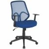 Deals 🎁 Scranton & Co Modern High Back Mesh Swivel Office Chair In Navy 👏 -Deals Writing Desks Store 2437115 L