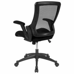 Cheapest ❤️ Scranton & Co Mesh Mid Back Swivel Executive Office Chair In Black ❤️ -Deals Writing Desks Store 2437120 3 L