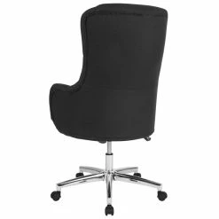 Best Sale 💯 Scranton & Co Contemporary High Back Swivel Office Chair In Black ⌛ -Deals Writing Desks Store 2437125 3 L