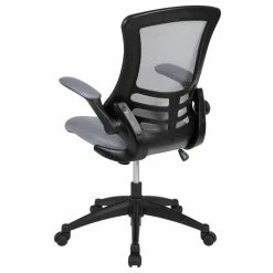 Deals 💯 Scranton & Co Mid Back Mesh Office Swivel Chair In Dark Gray 👍 -Deals Writing Desks Store 2437136 12 L