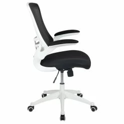 Buy 🧨 Scranton & Co Mid Back Mesh Office Swivel Chair In Black And White 🔔 -Deals Writing Desks Store 2437138 1 L