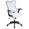 Wholesale 💯 Scranton & Co High Back Executive Office Swivel Chair In White 😉 -Deals Writing Desks Store 2437143 L