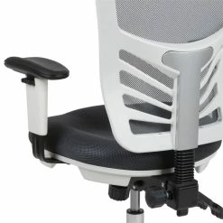 Cheap 💯 Scranton & Co Mid Back Executive Mesh Office Swivel Chair In Gray And White 👍 -Deals Writing Desks Store 2437155 6 L