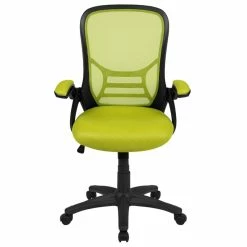 Buy 🎉 Scranton & Co High-Back Ergonomic Mesh Office Swivel Chair In Green 🔥 -Deals Writing Desks Store 2437159 2 L