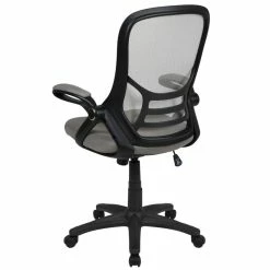 Wholesale 😀 Scranton & Co High-Back Ergonomic Mesh Office Swivel Chair In Light Gray 🎁 -Deals Writing Desks Store 2437160 11 L