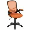New 👏 Scranton & Co High-Back Ergonomic Mesh Office Swivel Chair In Orange ❤️ -Deals Writing Desks Store 2437161 L
