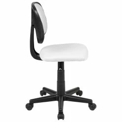 Flash Sale ❤️ Scranton & Co Modern Pivot Mesh Back Office Swivel Chair In White 🔥 -Deals Writing Desks Store 2437183 1 L