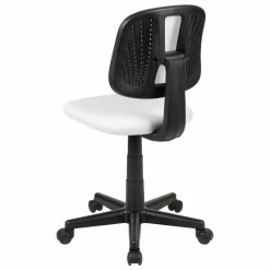 Flash Sale ❤️ Scranton & Co Modern Pivot Mesh Back Office Swivel Chair In White 🔥 -Deals Writing Desks Store 2437183 2 L