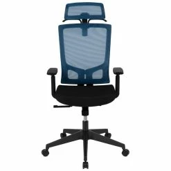 Deals 💯 Scranton & Co High Back Ergonomic Mesh Office Swivel Chair In Blue And Black 👏 16 Deals 💯 Scranton & Co High Back Ergonomic Mesh Office Swivel Chair In Blue And Black 👏 -Deals Writing Desks Store 2437217 11 L