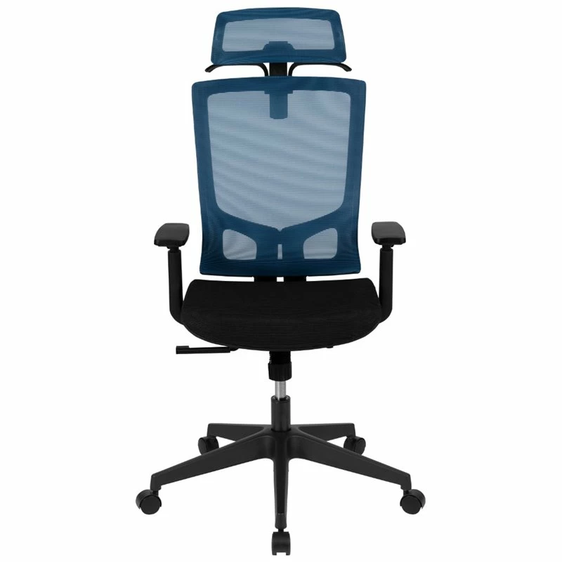 Deals 💯 Scranton & Co High Back Ergonomic Mesh Office Swivel Chair In Blue And Black 👏 5 Deals 💯 Scranton & Co High Back Ergonomic Mesh Office Swivel Chair In Blue And Black 👏 - Image 3