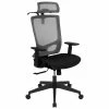 Hot Sale ❤️ Scranton & Co High Back Ergonomic Mesh Office Swivel Chair In Gray And Black 🤩 -Deals Writing Desks Store 2437218 L