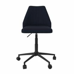 Flash Sale ๐ Scranton & Co Modern Office Chair With Casters In Blue Linen ๐ 12 Flash Sale ๐ Scranton & Co Modern Office Chair With Casters In Blue Linen ๐ -Deals Writing Desks Store 2437266 3 L