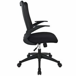 Cheapest 🛒 Scranton & Co Modern Breathable Mesh Back Office Chair In Black ❤️ -Deals Writing Desks Store 2437825 1 L
