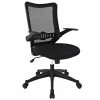 Cheapest 🛒 Scranton & Co Modern Breathable Mesh Back Office Chair In Black ❤️ -Deals Writing Desks Store 2437825 L