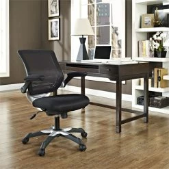 Best deal 🧨 Scranton & Co Contemporary Mesh Office Chair In Black 🥰 -Deals Writing Desks Store 2437862 3 L