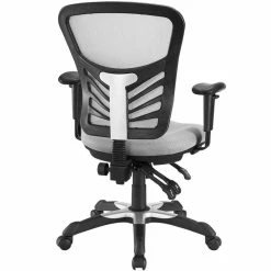 Coupon 😍 Scranton & Co Modern Breathable Mesh Back Office Chair In Gray 🤩 -Deals Writing Desks Store 2437870 2 L