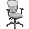 Coupon 😍 Scranton & Co Modern Breathable Mesh Back Office Chair In Gray 🤩 -Deals Writing Desks Store 2437870 L
