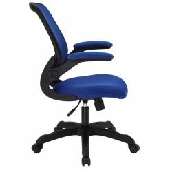 New 💯 Scranton & Co Modern Breathable Mesh Back Office Chair In Blue ✔️ -Deals Writing Desks Store 2437871 1 L