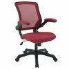 New ⭐ Scranton & Co Modern Breathable Mesh Back Office Chair In Red 👍 -Deals Writing Desks Store 2437875 L