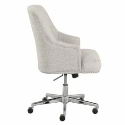 Coupon 🔥 Scranton & Co Contemporary Office Chair In Light Gray ❤️ -Deals Writing Desks Store 2437901 13 L
