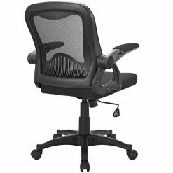 Flash Sale 🧨 Scranton & Co Contemporary Swivel Office Chair In Black ⭐ -Deals Writing Desks Store 2437905 3 L