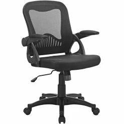 Flash Sale 🧨 Scranton & Co Contemporary Swivel Office Chair In Black ⭐