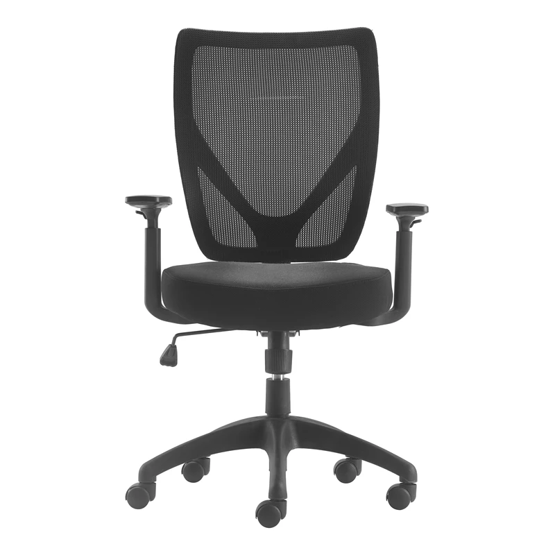 Deals 👏 Scranton & Co Modern Jet Black Mesh Office Chair With Nylon Base ❤️ 8 Deals 👏 Scranton & Co Modern Jet Black Mesh Office Chair With Nylon Base ❤️ - Image 6