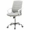 Best deal 🥰 Scranton & Co Ergonomic Swivel Office Chair In White And Gray 💯 -Deals Writing Desks Store 2437970 L