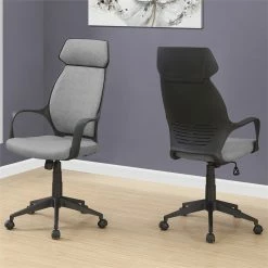 Hot Sale 😍 Scranton & Co Ergonomic Swivel Executive Office Chair In Gray And Black 🥰 7 Hot Sale 😍 Scranton & Co Ergonomic Swivel Executive Office Chair In Gray And Black 🥰 -Deals Writing Desks Store 2437971 1 L