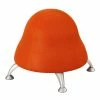 Promo ✔️ Scranton & Co Low Profile Vinyl Upholstered Ball Chair In Orange 🎁