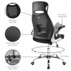 New 🔔 Scranton & Co Ergonomic High Back Adjustable Swivel Office Chair ⌛ 15 New 🔔 Scranton & Co Ergonomic High Back Adjustable Swivel Office Chair ⌛ -Deals Writing Desks Store 2437987 6 L