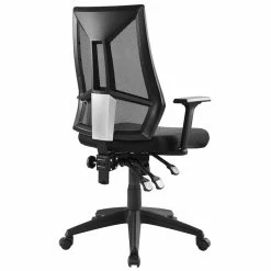 Hot Sale 🌟 Scranton & Co Mesh Ergonomic Adjustable Swivel Office Chair In Black ⭐ -Deals Writing Desks Store 2437988 3 L