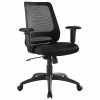 Hot Sale 🤩 Scranton & Co Mesh Ergonomic Adjustable Swivel Office Chair In Black 😍 -Deals Writing Desks Store 2437989 L