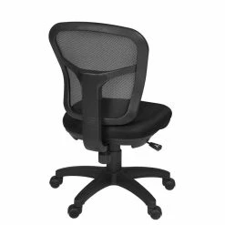 Best deal 💯 Scranton & Co Modern Adjustable Armless Swivel Chair In Black ⌛ -Deals Writing Desks Store 2437996 11 L