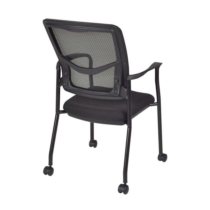 Budget 🎉 Scranton & Co Contemporary Side Chair With Casters In Black 🎁 6 Budget 🎉 Scranton & Co Contemporary Side Chair With Casters In Black 🎁 - Image 4